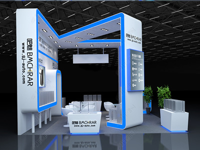 廈門冠吉廣州酒店用品展展覽設(shè)計3D模型